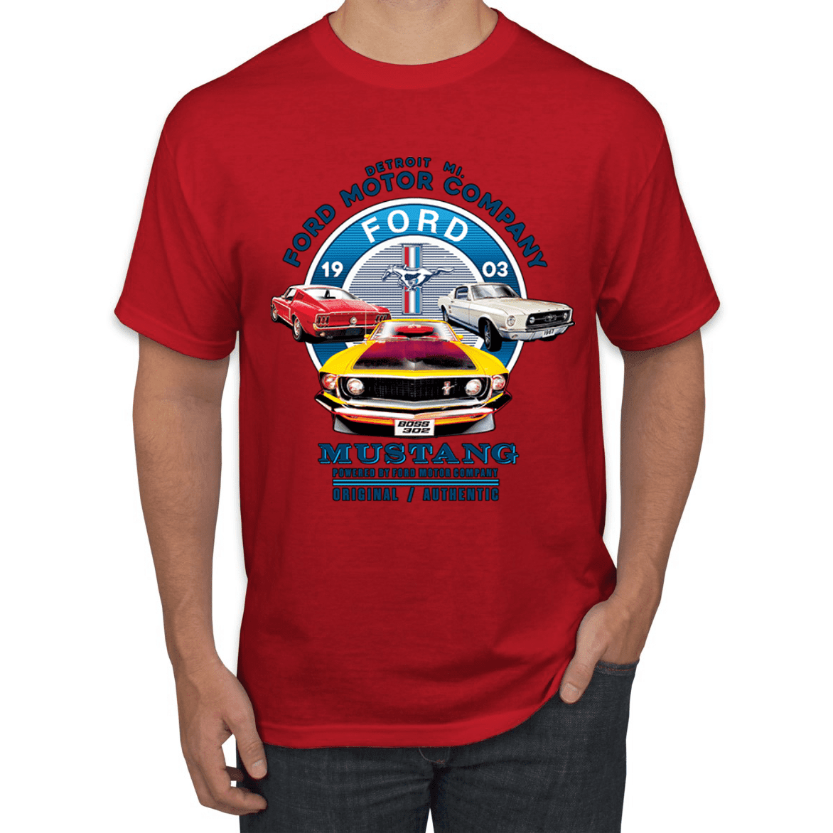 Tee Luv Ford American Made Muscle Shirt Faded Ford Motor Company Shirt 
