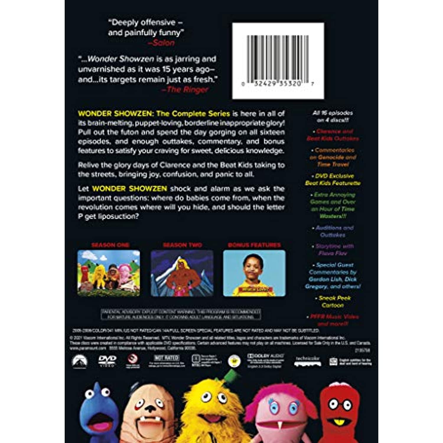 (未使用･未開封品)Wonder Toons 2 [DVD] Amazon.com: Wonder Showzen - Season Two by Paramount / MTV