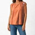 thumbnail image 6 of Diufon Summer Tank Tops for Women Floral Embroidered Cap Sleeve Crewneck Blouse Casual Beach Vacation Shirts, 6 of 9