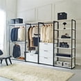 thumbnail image 6 of Pemberly Row 47" Wood and Metal Walk-in Closet with One Shelf, 6 of 8
