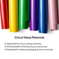 thumbnail image 7 of Cricut Value Iron-On Heat Transfer Vinyl Roll, 12 in x 10 ft, Blue, 7 of 7