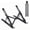 Black, variant on SAYEEC Aluminum Adjustable Laptop Stand, 7-Levels Ergonomic Foldable Desktop Riser, Ventilated Cooling Notebook Stand for 18in Laptop Tablet, Silver