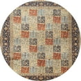 thumbnail image 1 of Ahgly Company Machine Washable Indoor Round Traditional Sepia Brown Area Rugs, 4' Round, 1 of 7