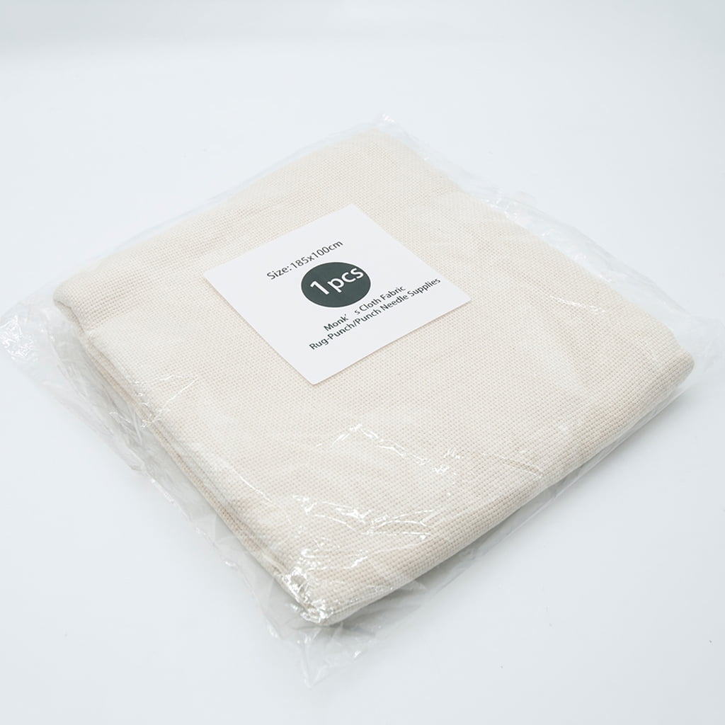 Cotton Monks Cloth for Embroidery Needlework Sewing Needle Accessory Handmade 185x100cm