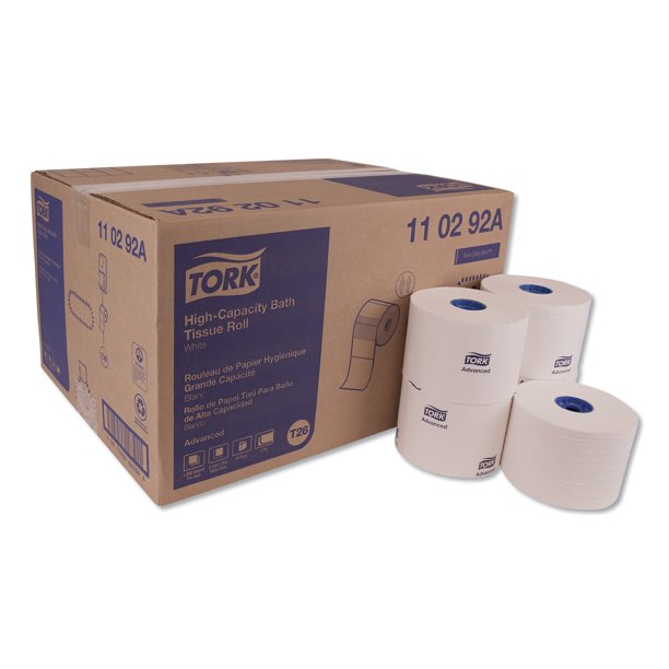 Tork Advanced High Capacity Toilet Paper, Septic Safe, 2Ply, White