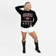 thumbnail image 4 of Women's Gameday Couture Black Arkansas Razorbacks Oversized Everyday Star Long Sleeve T-Shirt, 4 of 5