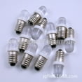 thumbnail image 2 of Yesfashion E10 Light Bulbs DC 6/12/24V LED Screw Base Indicator Bulb Mini Warning Signal Lamp, 2 of 3