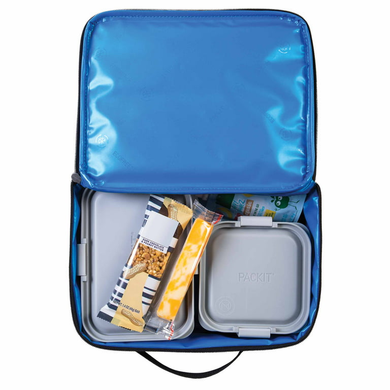 Packit Durable Freezable Gel Lunch Cooler Holds 9 cans, Black