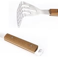 thumbnail image 5 of Potato Masher Stainless Steel Hand Food Masher Heavy Duty Manual Masher Kitchen Tool with Wood Handle for Avocado, Bean, Vegetable, 5 of 5
