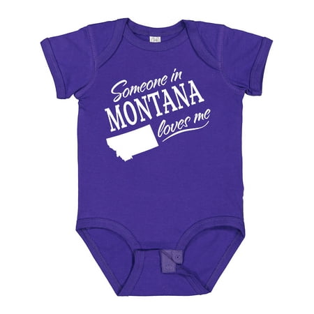 

Inktastic Someone in Montana Loves Me Gift Baby Boy or Baby Girl Bodysuit