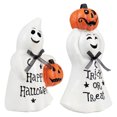 thumbnail image 4 of Northlight Ghosts with Jack-O-Lanterns "Happy Halloween" and "Trick or Treat" Figurines - 7.75" -, 4 of 9