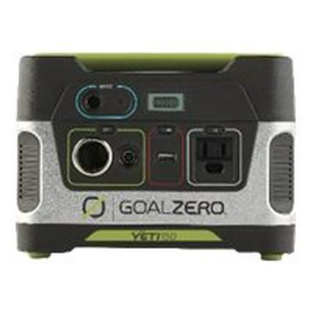 Goal Zero Yeti 150 Solar Generator - External battery pack + DC to AC power inverter - 14 - 29 V - lead acid - 14 Ah