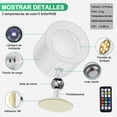 thumbnail image 4 of Lámpara de pared con fuente de luz UP&Down, Aplique de Pared Interior, apliques de pared recargables,Luces LED y RGB, Led Wall Sconce Con Control Táctil y Remoto, 360° rotación (Blanco), 4 of 7