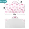 thumbnail image 4 of Yayeee Kids Hooded Towel with Hand Pockets Beach Soft Absorbent Bath Wrap 50 x 23.5 inch, Geometric Love, 4 of 5