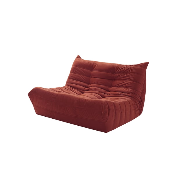Sofá 2 cuerpos réplica Togo Estilo Contemporáneo Color Rojo Gaia Herbs Togo