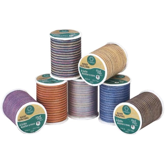 Coats Dual Duty Plus Hand Quilting Multicolor Thread 250yd-teaberries