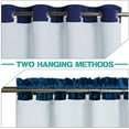 thumbnail image 3 of ZMLEVE Blackout Curtain Liners for Window - Easy Install with Top Tab / Grommets, Light Blocking Privacy Curtain Drapes for 63" Length Panels (2 Pcs, 50"x 59" Each, Grayish White, Rings Included), 3 of 6