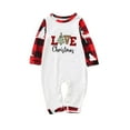 thumbnail image 3 of Penkiiy Ensembles de Pyjamas de Noël Assortis pour la Famille Imprimé de Noël à la Mode Pyjamas Européens et Américains Ensemble Parent-Enfant Bébé Pyjamas de Noël Rouges 6-9 Mois, 3 of 5