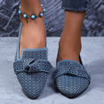 thumbnail image 4 of Women’s Leopard Print Knit Loafers, Soft Slip-On Flats with Bow Detail, Lightweight Breathable Casual Shoes for Walking, Stretch Comfort Non-Slip Work Travel Flats, 4 of 12