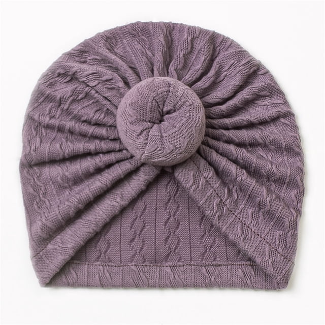 Turban Élastique Doux Noué pour Tout-Petits Filles et Garçons, Couvre-Chef Confortable et Extensible