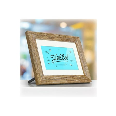 Aluratek 7" Distressed Wood Photo Frame - Wood