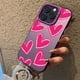 thumbnail image 3 of Funda de lujo con diseño de corazón de amor y electrochapado en plata IMD para iPhone 15, 14, 16 Pro Max Plus, 11, 12, 13 Pro, 7, 8 Plus, X, XR, carcasa trasera a prueba de golpes, 3 of 5