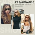 thumbnail image 5 of Bocaoying Oversized Sunglasses Fit Over Glasses for Women, Extra Large Square Shades Polarized UV400 Protection for Driving Riding, 5 of 7