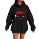thumbnail image 4 of MHFRRA Sudadera con Capucha para Parejas, Divertida y A Juego, de Manga Larga, Estilo Informal y Deportivo Negro, 4 of 5
