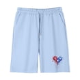 thumbnail image 5 of ATOGUTA Girl Short Sets Kids Short Sleeve T Shirts and Elastic Waist Shorts Size 4T-14 Kids Vacation Beach Wear Light Blue, 5 of 7