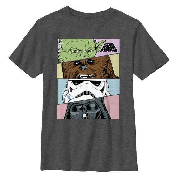 Boy's Star Wars: A New Hope Halftone Characters Graphic T-Shirt