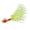 Glow Sunrise, variant on Northland Tackle Gypsi Jig, Feather Jig, Freshwater, Chartreuse