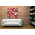 thumbnail image 5 of Epic Graffiti 'Spring and Autumn Flow' by Zigen Tanabe, Acrylic Glass Wall Art, 36"x36", 5 of 7