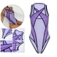 thumbnail image 5 of Mujeres ver a través de sin Patchwork Bodysuit una pieza Wear malla Hollow Swimsuit - L L BLESIY Body sin mangas, 5 of 8