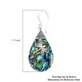 thumbnail image 5 of Silver Dangle Earrings for Women - Drop Abalone Jewelry for Her - Unique Boho Shiny Birthday Birthday Christmas Gifts, 5 of 5