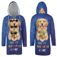 thumbnail image 3 of Autism Awareness Golden Retriever Accept Understand Love All Over Print 3D Hooded Duffle Toggle Coat Goldens Dog Lover Gifts Idea - 12003, 3 of 6