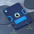 thumbnail image 6 of Dteck Case for iPad 10th Generation 10.9-inch 2022,iPad 11-inch (A16) 2025 Heavy Duty Rugged Case 3-Layer Protection Armor Kickstand Shockproof Cover for iPad 10th/11th Generation,Navyblue, 6 of 8