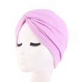 thumbnail image 1 of Turbante de estilo étnico, gorro cruzado de algodón de imitación, gorro de quimioterapia, gorro envolvente, 1 of 6