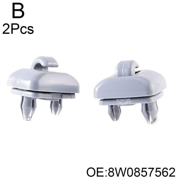 Wbxfbo 2 Pcs No. 1 Clip de Boucle Pointu Gris Adapté pour Visière Solaire Noir Gris 8w0857562