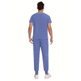 thumbnail image 3 of 2025 New New Multicolor Short Sleeve Mens Scrubs Uniforms Doctor Work Clothes Dentist Set Scrubs Tops Pants Men Hospital Nurse Work Wear Uniforms, 3 of 12