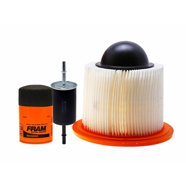 Kit De Filtro de Aire, Filtro de Aceite y Filtro de Combustible 3 PIEZAS Compatible con Ford E-150 Econoline Club Wagon V6 4.2L DE 2001 A 2002