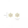 thumbnail image 2 of GKNET 2024 XMAS Crystal Snowflake Tassel Earrings Stud Drop Dangle Women Jewellery New-Fashion 3, 2 of 6