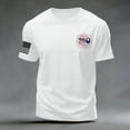 thumbnail image 4 of mgoYE America 250th Anniversary Shirt Men American Flag 250th Anniversary Commemorative Tee, Crew Neck Loose Fit Daily Tee(White,M), 4 of 5
