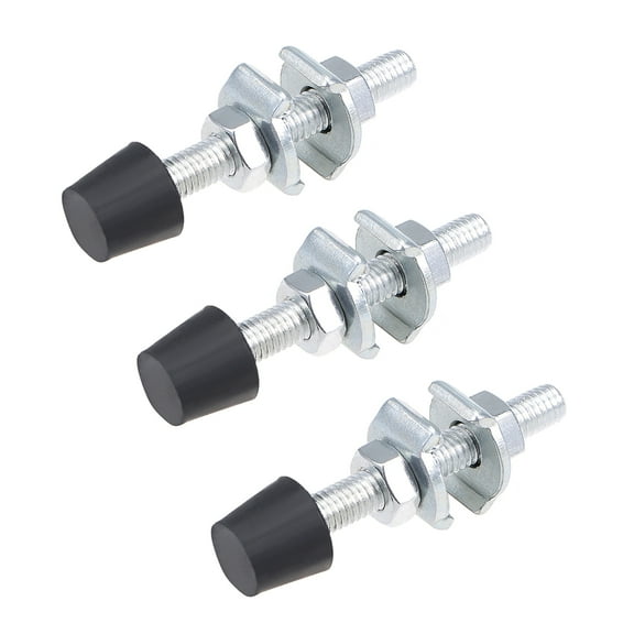 M8x70mm Carbon Steel Toggle Clamp Screw Assembly with Flat Spindle Tip 3pcs