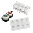 thumbnail image 5 of Molde de Cocina 2 moldes redondos de silicona para tartas3Dbricolajemolde para chocolateherramienta para hornear mousse Wdftyju  Libre de BPA, 5 of 5