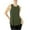 Army Green, variant on Chbgutlmr Workout Tops for Women Round neck Loose Hem Sports Tanks Split Irregular Cropped Trendy Athletic tees