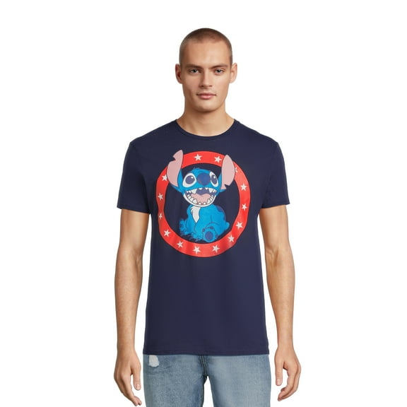 Disney Lilo Stitch Men's and Big Men's Graphic Tee, Sizes S-3XL