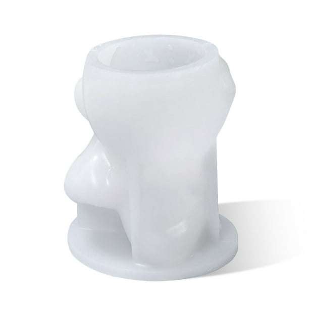 Vela aromática navideña Molde de silicona Velas Cubo Molde liso Artesanía de cerámica Decoración de festivales Suministros de artesanía de bricolaje Escoba Muñeco de nieve Inevent HA009043-01