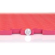 FlooringInc 5/8 Thick Diamond Soft Anti Fatigue Interlocking Foam Tiles, 2ftx2ft, 4 Tile, Red