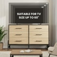 thumbnail image 3 of Yiwa Commode de Rangement à 6 Tiroirs, Armoire Autoportante Spacieuse avec Pattes en Forme de R pour Chambre, Salon, Entrée, 3 of 9