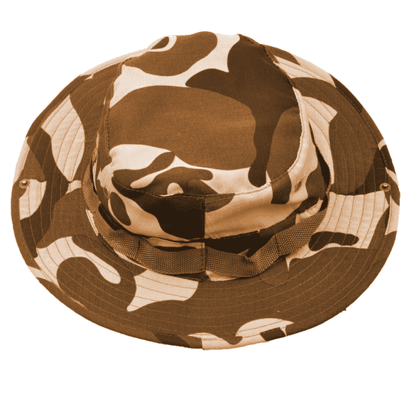 TELOLY Sun Hat Summer Round Edge Camouflage Bucket Hat One-Size-Fits-All Breathable Hole Drawstring Design Mens Hat,Style 6
